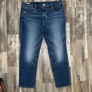 GAP Women's Blue Girlfriend Mid Rise Jeans